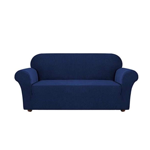 Other - New 1 Piece Slipcover StretchCover for Sofa Navy